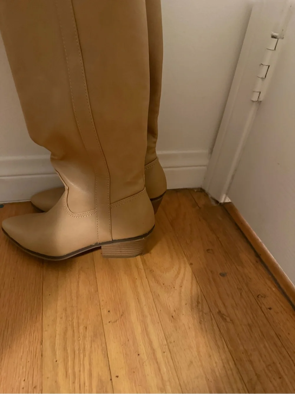 Tall Women's Tan Knee-High Boots